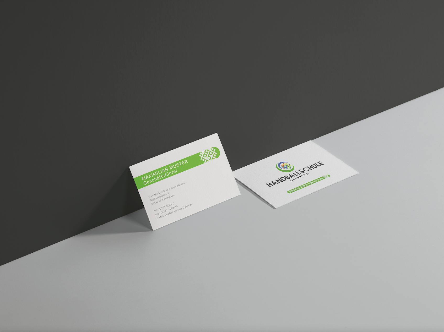 Visitenkarte von der Handballschule Oberberg