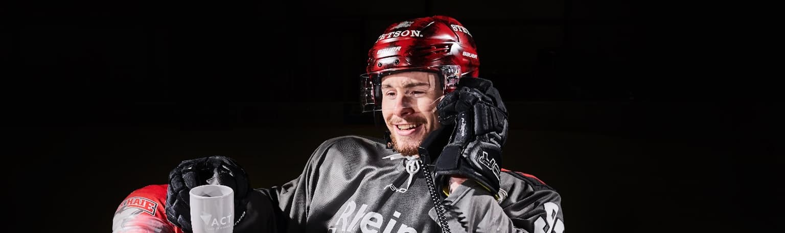Hockeyspieler der Kölner Haie