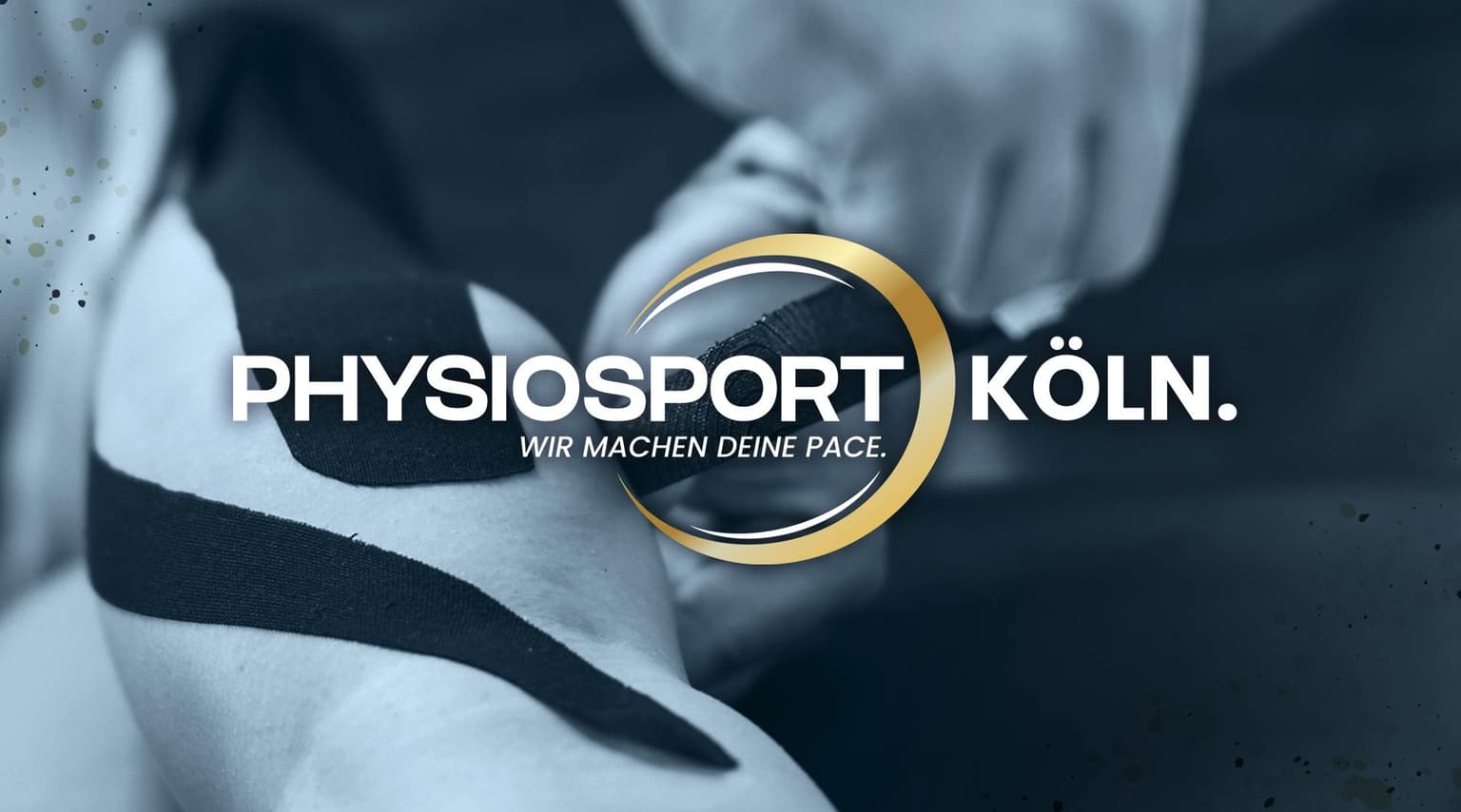 Die Visitenkarten Vorderseite von PhysioSport Köln