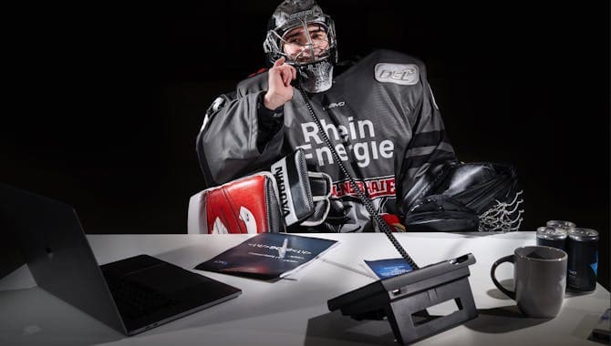 Hockeyspieler der Kölner Haie