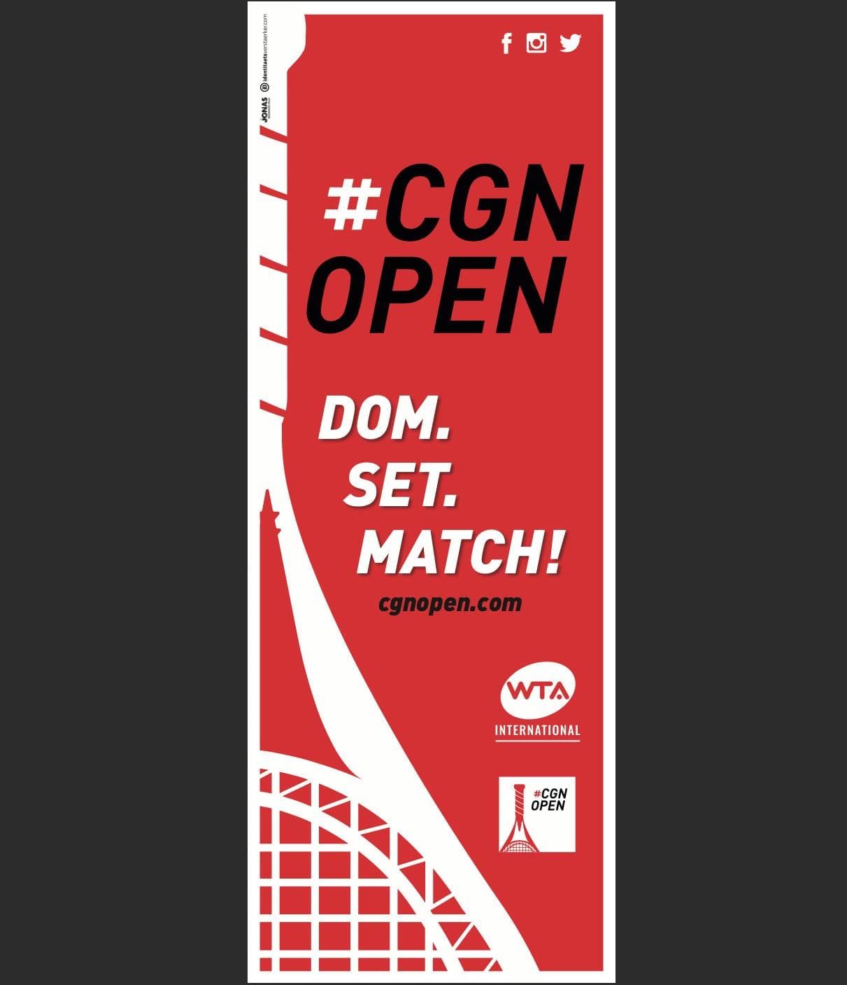 Ein Mockup von dem Cologne Open Roll-Up