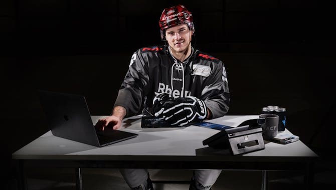 Hockeyspieler der Kölner Haie