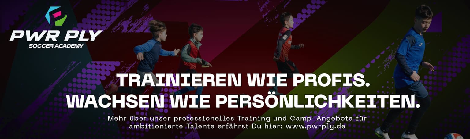 Beispiel für Banner von PWR PLY Soccer Academy