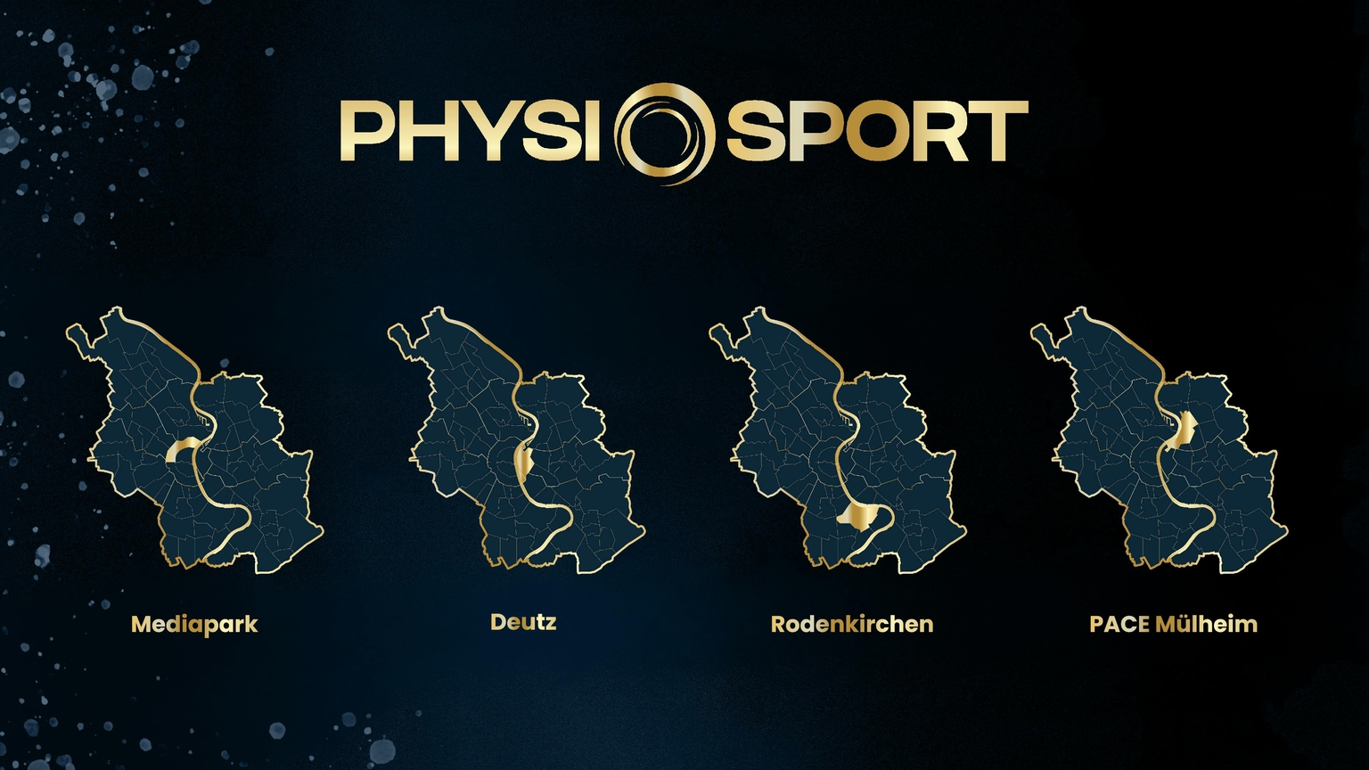 Die Standorte von PhysioSport Köln auf einem Foto